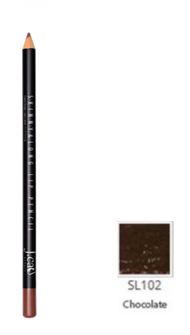 J.Cat Beauty Skinny & Long Lip Pencil - CHOCOLATE (SL102)