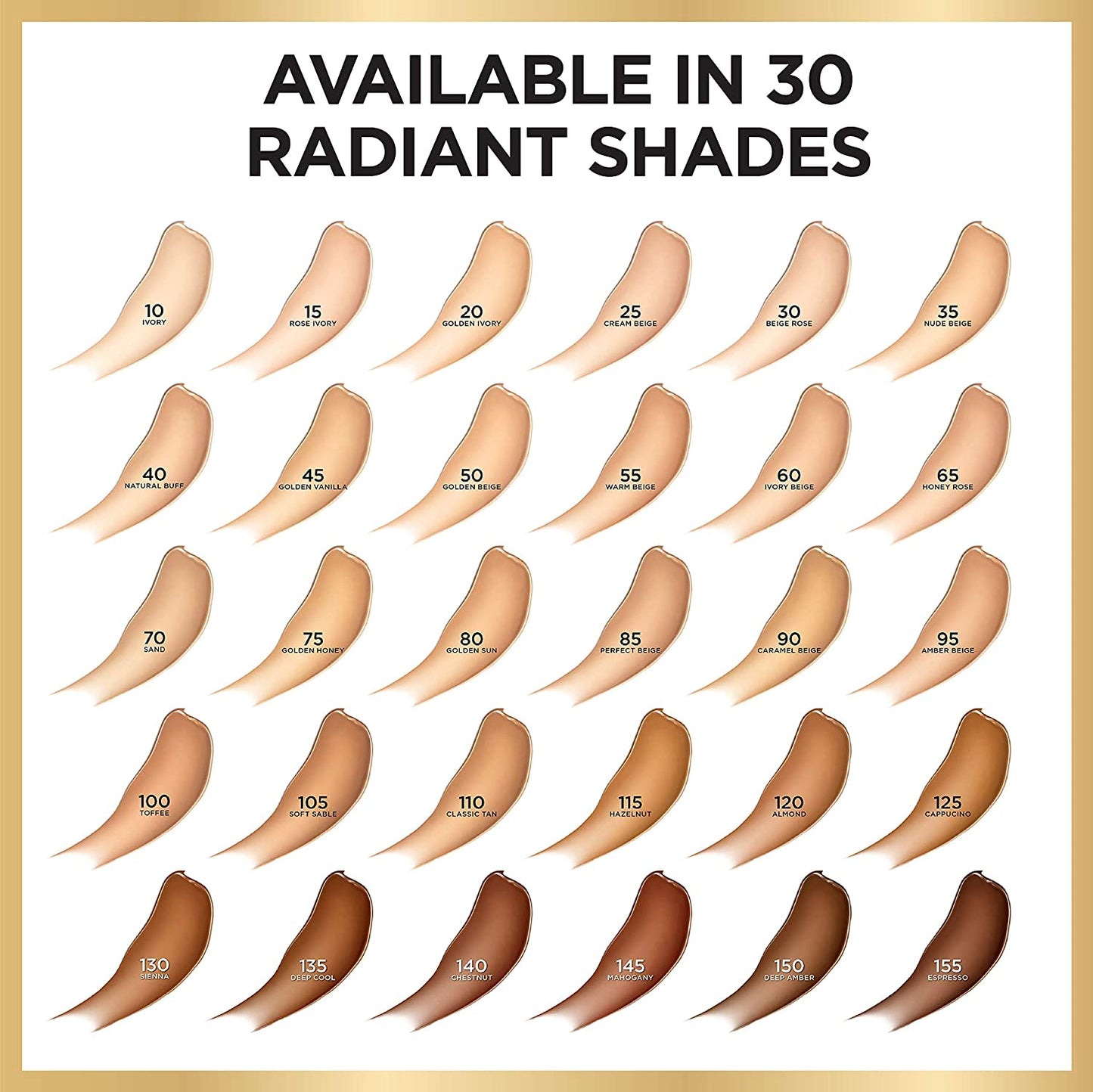 L'OREAL Age Perfect Radiant Serum Foundation with SPF 50, Soft Sable 105