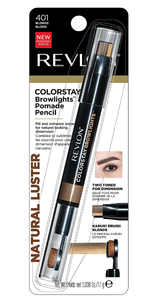 Revlon Colorstay Browlights Pencil, Eyebrow Pencil & Brow Highlighter, 401 Blonde