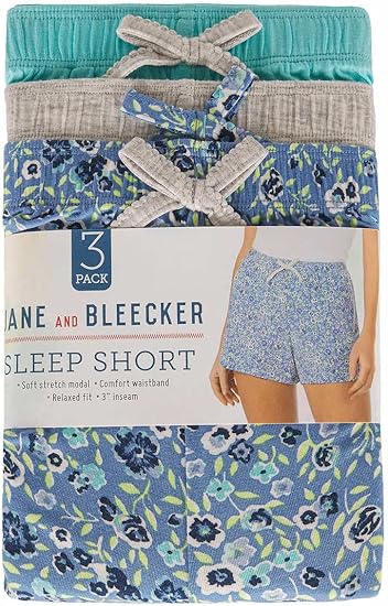 JANE & BLEECKER Ladies Sleep Short (3 Pack)