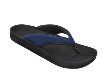 Aerothotic Women's Comfortable Thong Sandal, Enhalus, Navy (L0619)