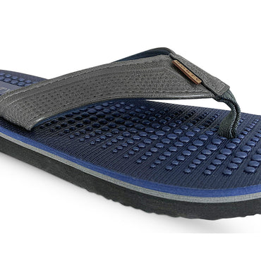 NORTY Men's Sandals for Outdoor & Indoor Flip Flop, (Navy/Grey)