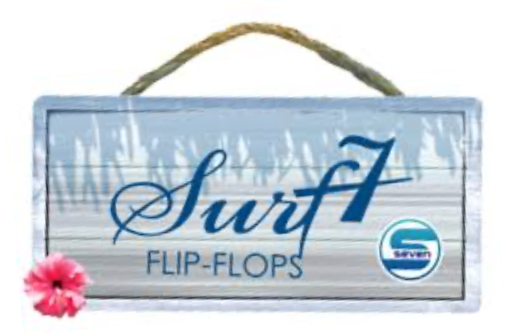 Surf 7 USA Women’s Flip Flops - Black (FF401W)