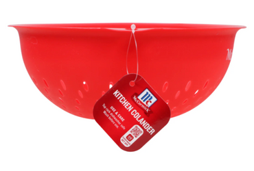 McCormick Red Plastic Colanders