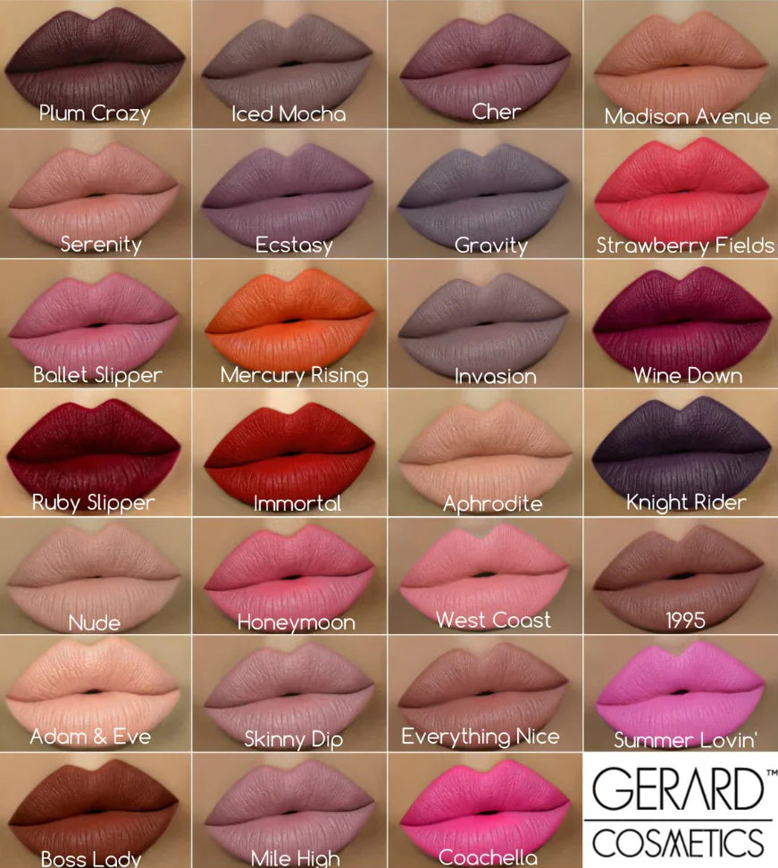 Gerard Cosmetics Hydra Matte Liquid Lipstick, Ruby Slipper
