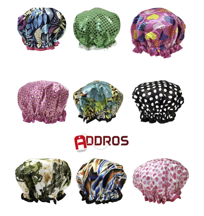 Wrapables Trendy Satin Shower Cap