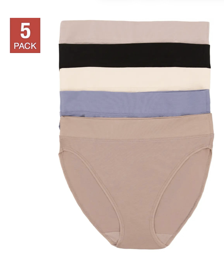 Felina | Pima Cotton Hi-Cut Underwear - City Basics (5-Pack) 932