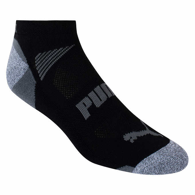 PUMA Men's No Show Sock (12-16) Black (10-Pair)