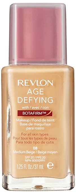REVLON Age Defying Makeup with Botafirm, Normal/Combination Skin, Medium Beige 08 - oddros.shop