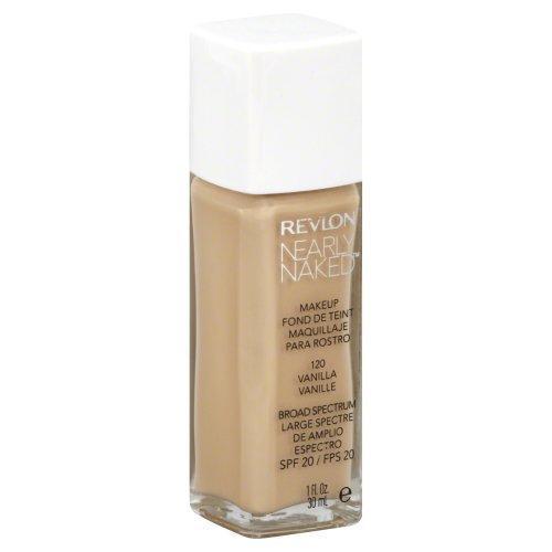 REVLON Nearly Naked Liquid Makeup Broad Spectrum, Vanilla 120 - oddros.shop