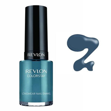 REVLON Colorstay Nail Enamel, Blue Slate 280 - oddros.shop