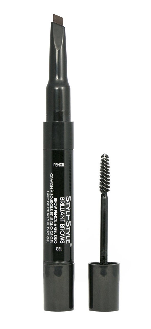 Styli-Style Cosmetics Brilliant Brows - Brow Pencil & Gel Duo - Dark Brown - oddros.shop