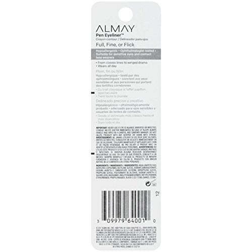 ALMAY Pen Eyeliner Ball Point Tip - 208 Black - oddros.shop