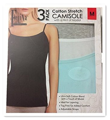 Felina Ladies’ Cotton Stretch (3-pack) Camisole - oddros.shop
