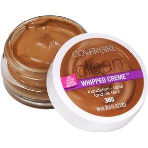 COVERGIRL Clean Whipped Creme Foundation, Tawny 365, 0.6 fl oz (18ml) - oddros.shop