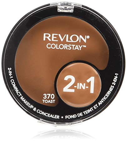 Revlon Colorstay 2-in-1 Compact Makeup & Concealer- Toast 370 - oddros.shop