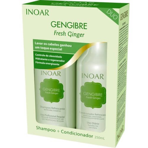 INOAR Fresh Ginger Hair Treatment Duo Kit (Shampoo + Conditioner) - oddros.shop