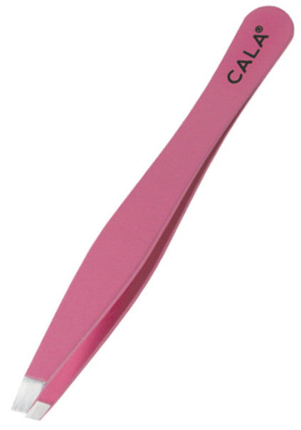 CALA PROFESSIONAL Slanted Tweezer Pink - oddros.shop