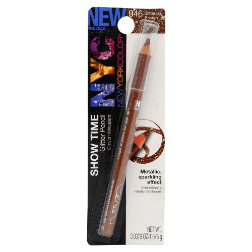 NYC Show Time Glitter Pencil, Glitterazzi Brown 946 - 0.0379 oz - oddros.shop