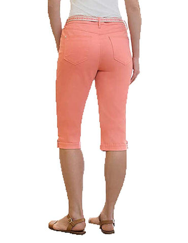 Gloria Vanderbilt Womens Lillian Belted Capris - oddros.shop