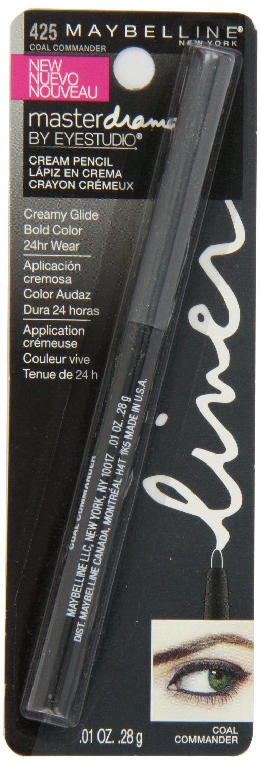 Maybelline Master Drama by Eye Studio Eye Liner, Cream Pencil, Coal Commander 425 - oddros.shop