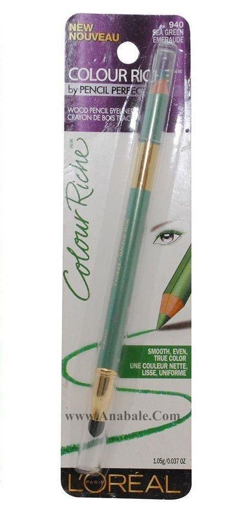 L'Oreal Colour Riche Wood Pencil Eyeliner, Sea Green 940 - oddros.shop