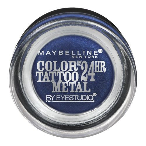Maybelline Color Tattoo Metal Eyeshadow, Electric Blue 75 - oddros.shop