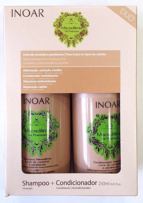 INOAR Macadamia Duo Kit (Shampoo + Conditioner) - oddros.shop