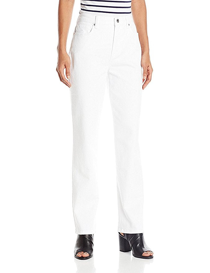 Gloria Vanderbilt White Amanda Slimming Jeans - oddros.shop