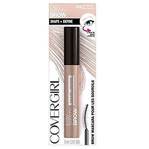 COVERGIRL Easy Breezy Brow Shape + Define Brow Mascara, 620 Soft Blonde - oddros.shop