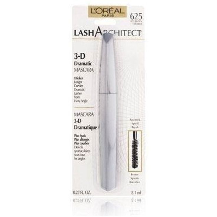 L'OREAL Paris Lash Architect 3-D Dramatic Mascara, True Brown 625 - oddros.shop