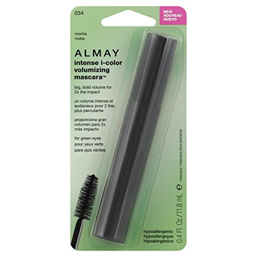 ALMAY Intense I-Color Volumizing Mascara For Green Eyes, Mocha (034) - oddros.shop