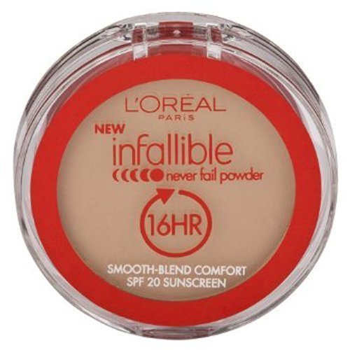 L'OREAL Infallible Never Fail Powder, Natural Buff 662, 0.30 Oz - oddros.shop