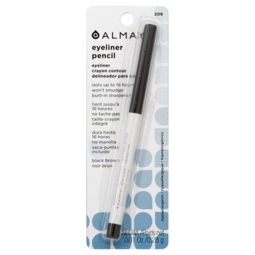Almay Eyeliner with Built In Sharpener - 206 Black Brown - oddros.shop