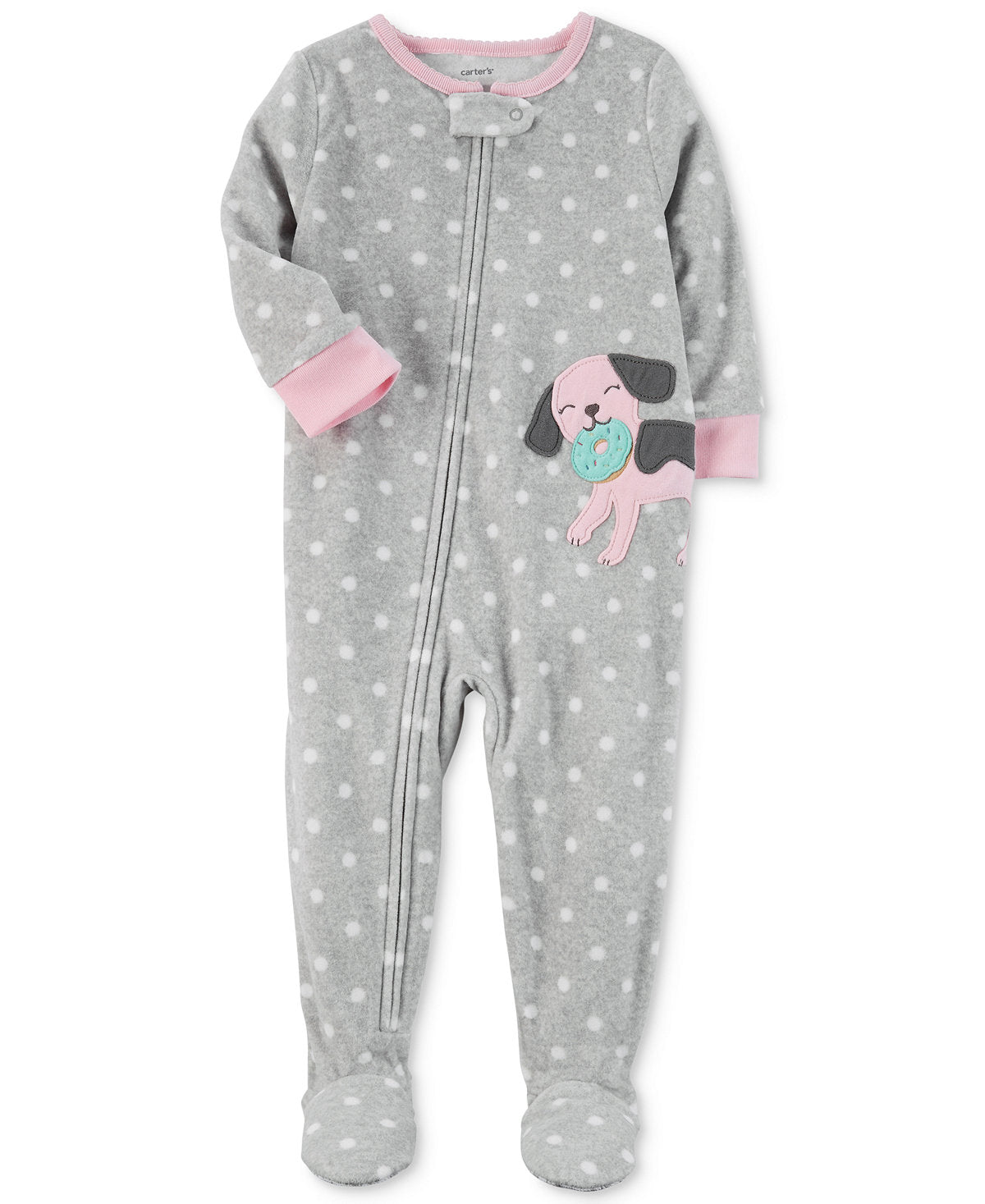 Carter's Dog Dot-Print Footed Pajamas, Baby Girls (12M-5T) 1-Piece - oddros.shop
