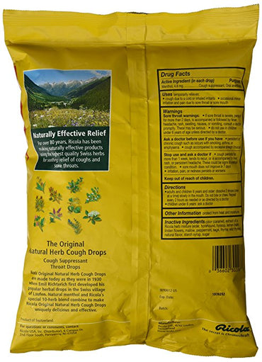 Ricola The Original Natural Herb Cough Drops - 130 Drops - oddros.shop