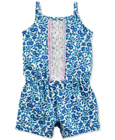 Carter's Floral-Print Cotton Romper, Baby Girlsn / 6M - oddros.shop