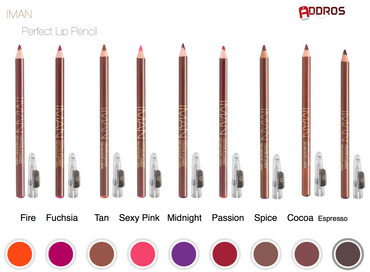 IMAN COSMETICS Perfect Lip Pencil, Midnight - oddros.shop