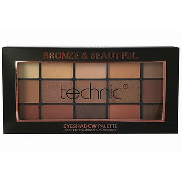 Technic Cosmetics 15 Colours Eyeshadow Palette, Bronze & Beautiful - oddros.shop
