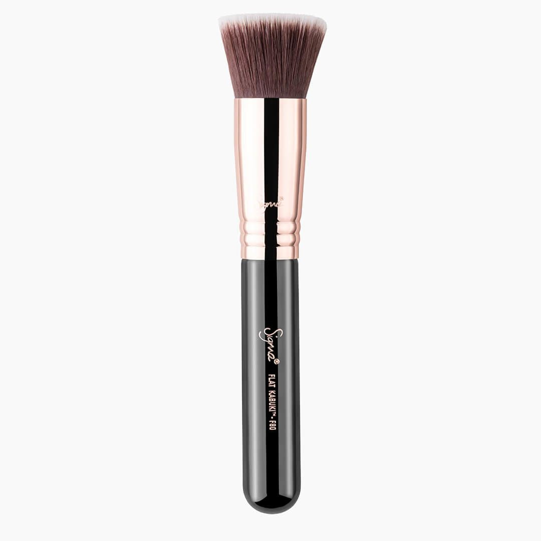 Sigma Beauty F80 Flat Kabuki Brush, Black/Copper - oddros.shop