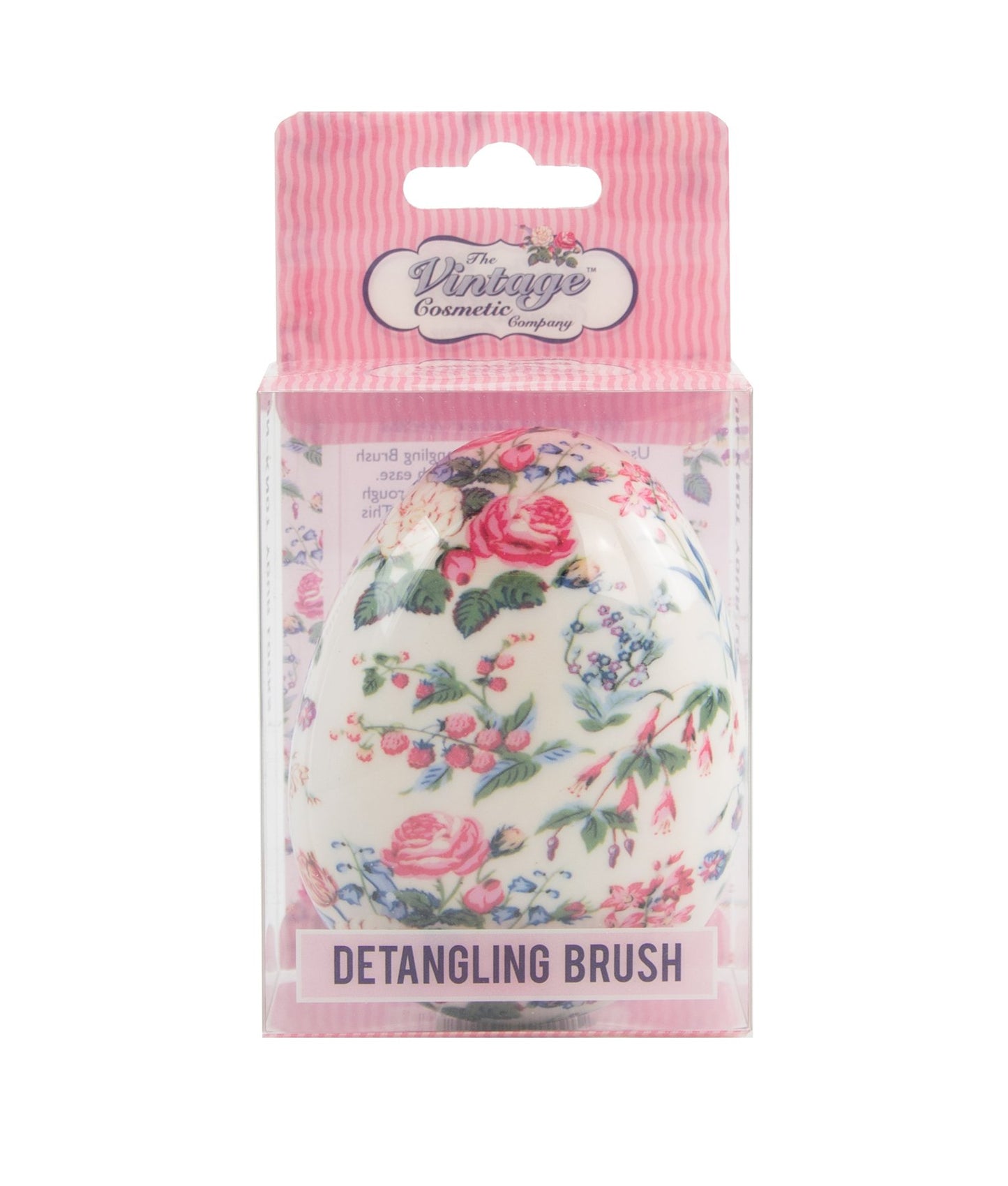 The Vintage Cosmetic Company - Detangling Brush Floral - oddros.shop