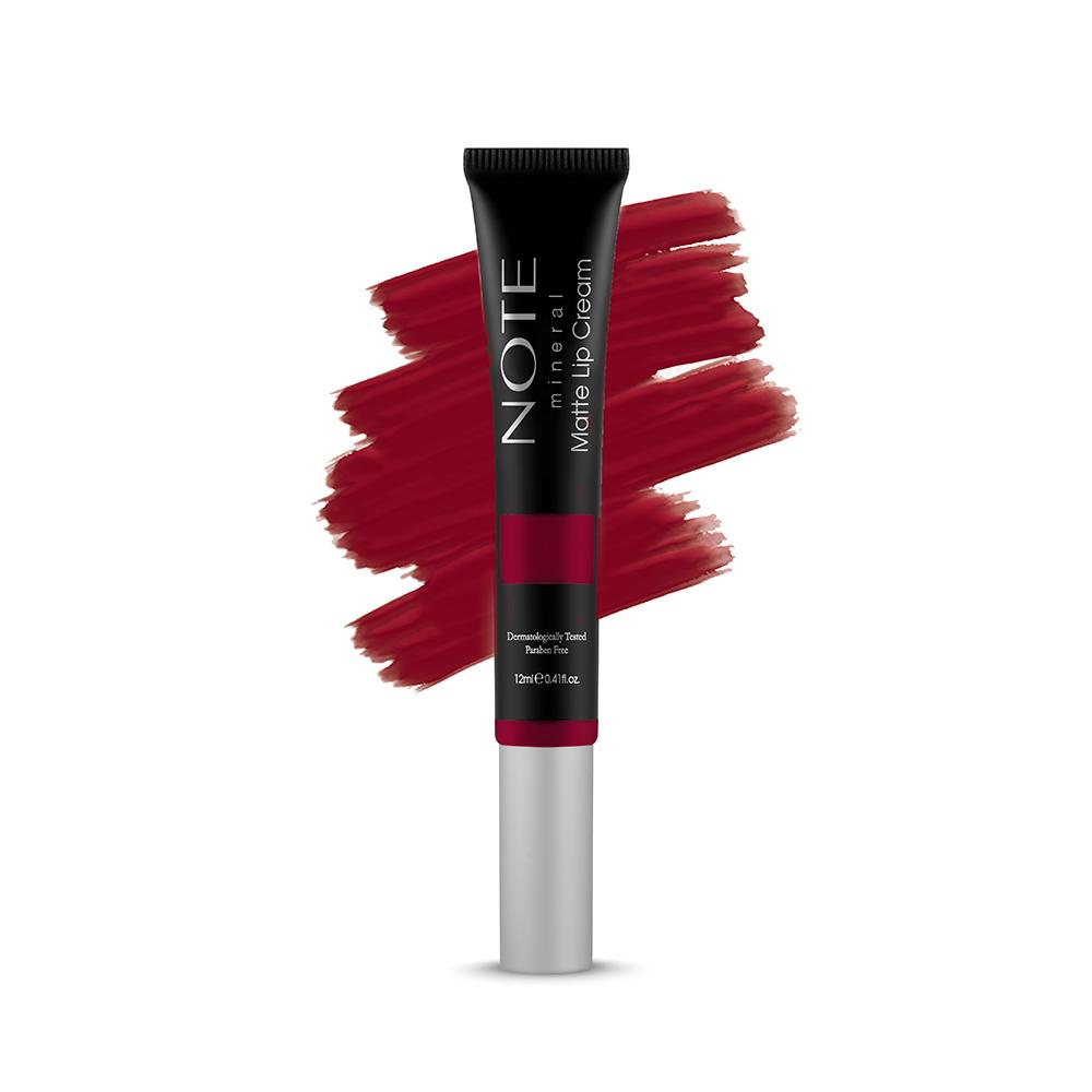 NOTE Cosmetics Mineral Matte Lip Cream Lipstick - 06 Go Red - oddros.shop