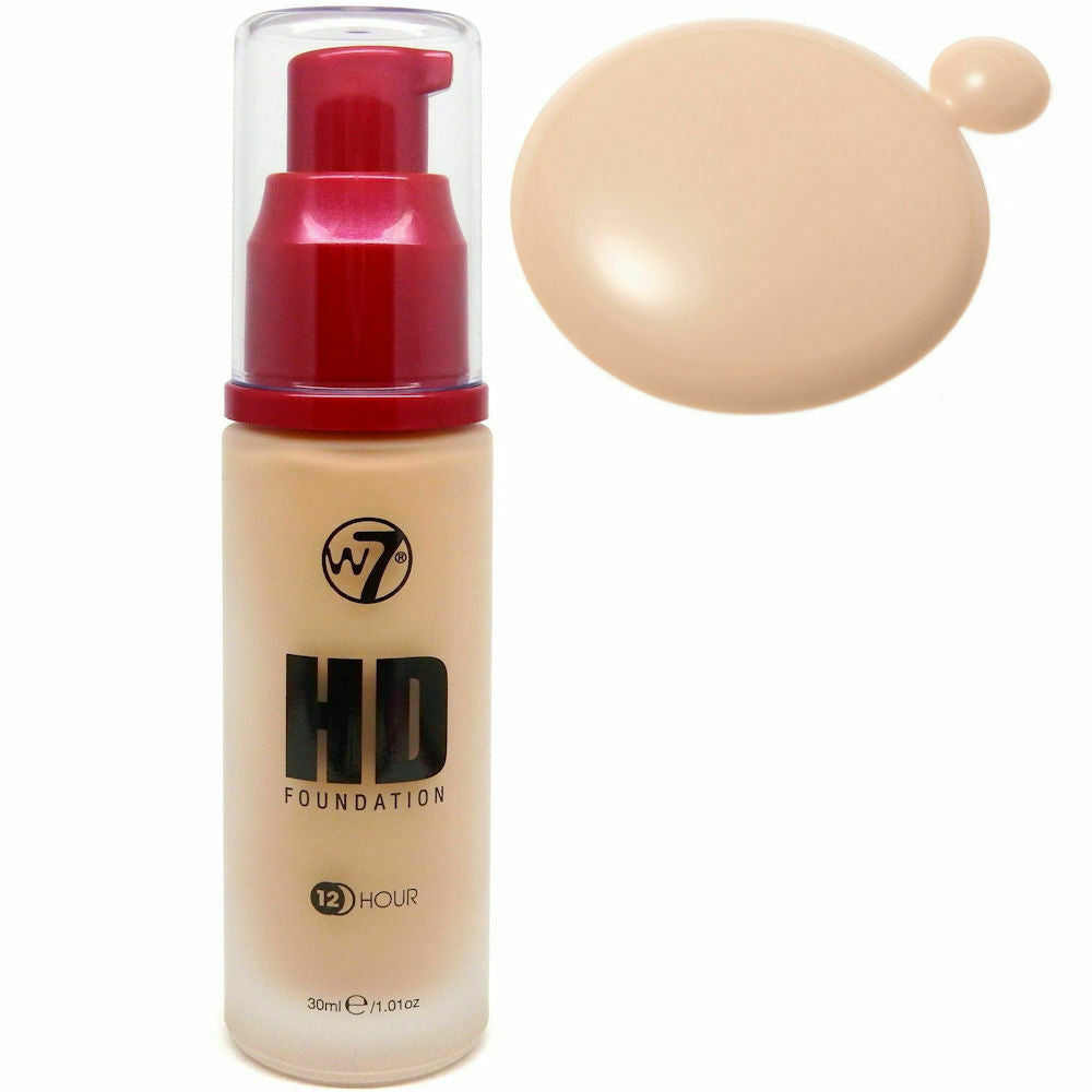 W7 COSMETICS High Definition Foundation - Sand Beige - oddros.shop