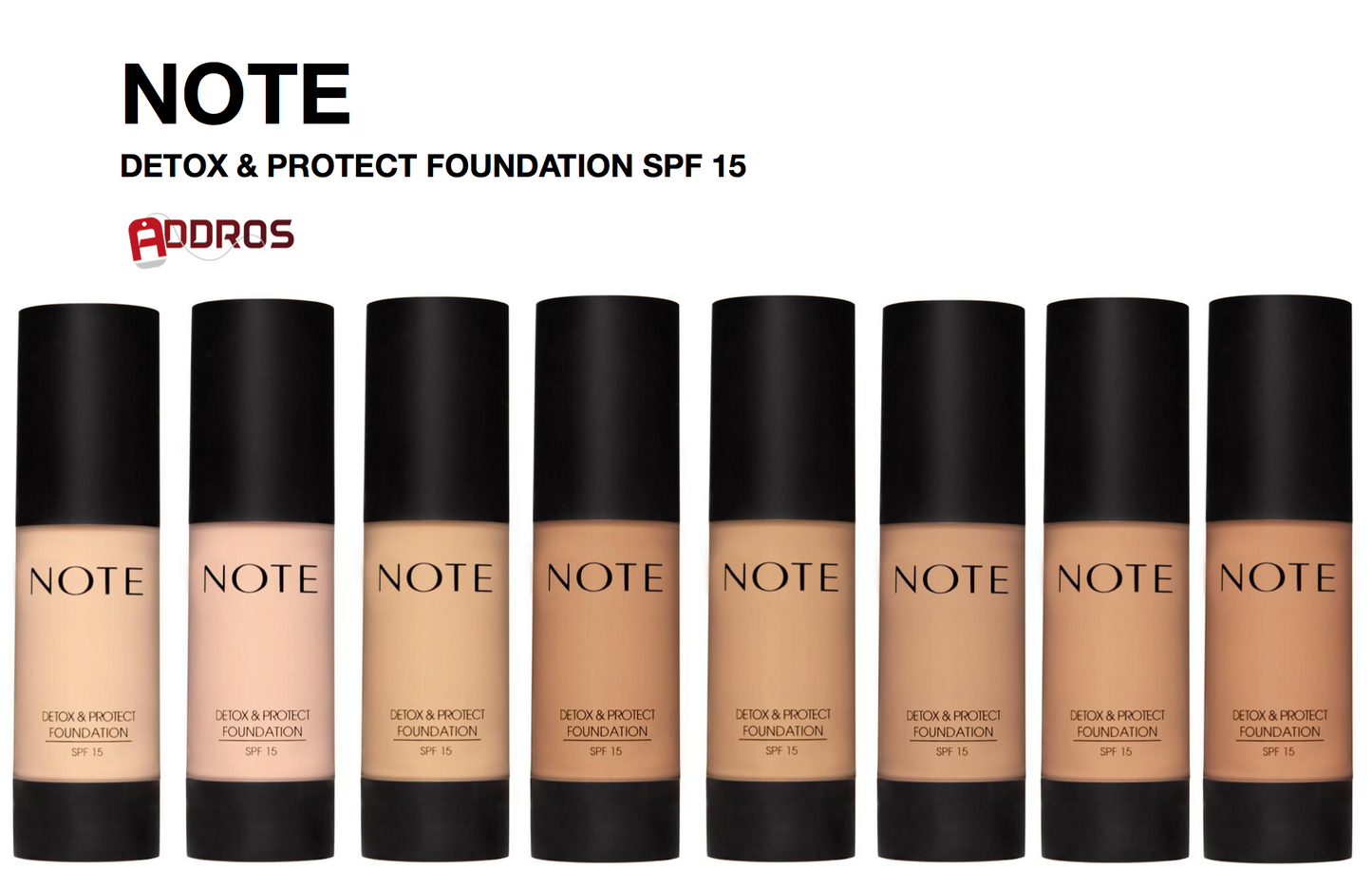 NOTE COSMETICS Detox and Protect Foundation SPF 15 - 07 Apricot - oddros.shop
