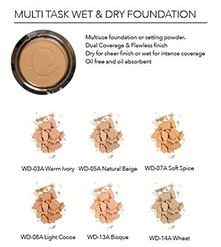 PRESTIGE COSMETICS Multitask Wet & Dry Powder Foundation, Natural Beige - oddros.shop