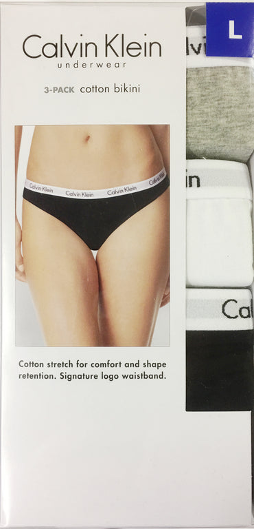 Calvin Klein Women's Carousel Bikini Panty - Large (3 Pack) - oddros.shop