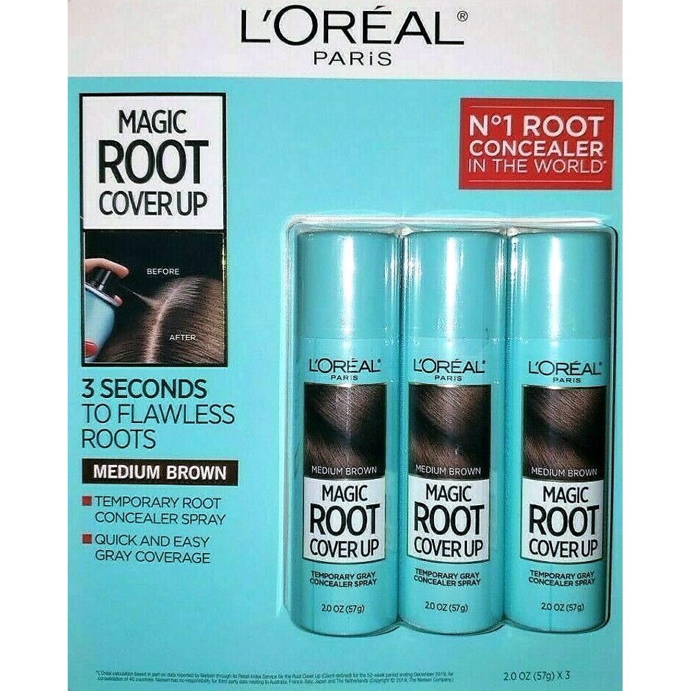 L'OREAL Magic Root Cover Up Gray Concealer Spray Edit alt text