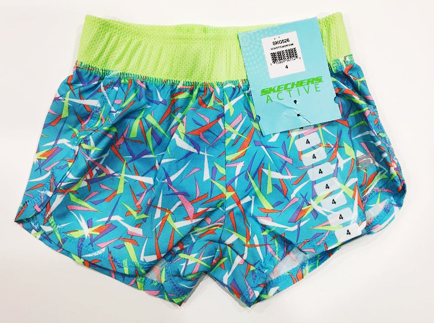 Skechers Active Short Confetti/neon kiwi (Size 4) - oddros.shop