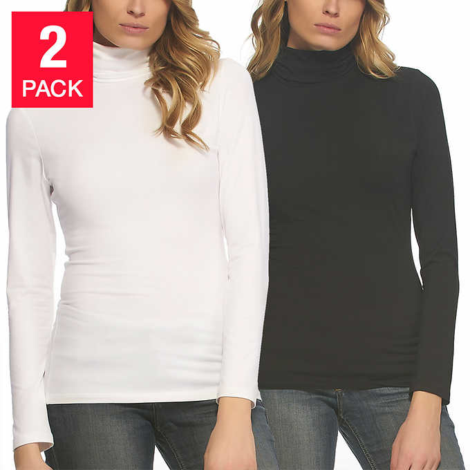Felina Ladies' Long Sleeve Turtleneck (2-pack) - oddros.shop