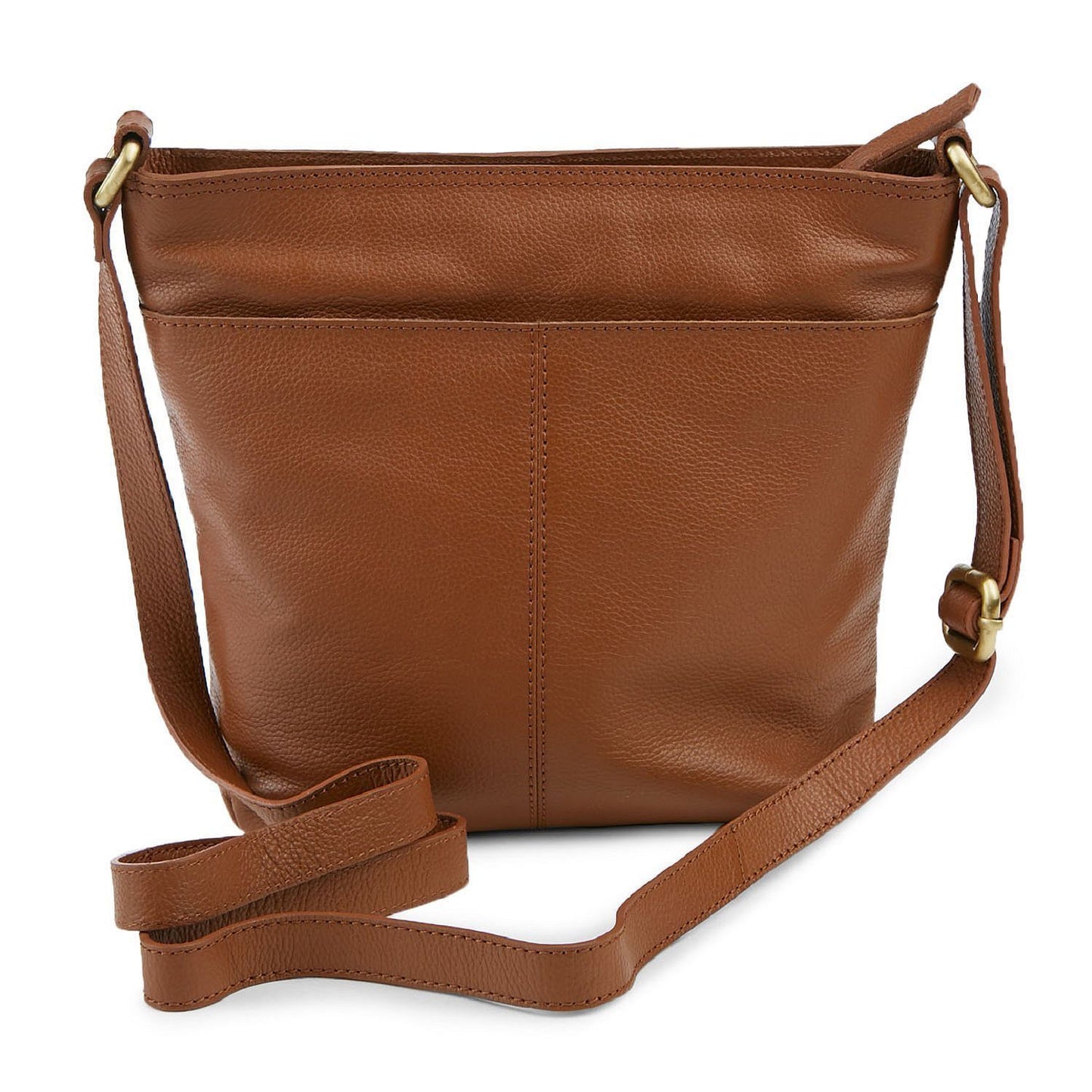 Born “Izabel” Bucket Crossbody Handbag, Saddle - oddros.shop